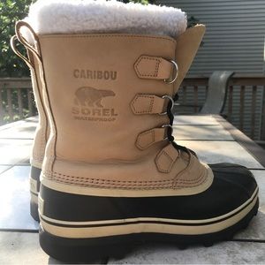 Sorel boots, mens size 10, Caribou, waterproof
